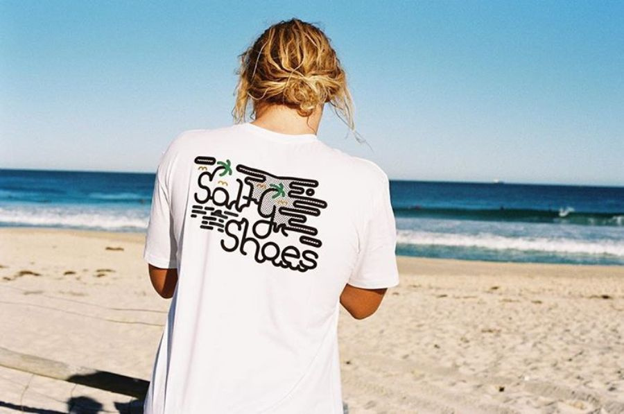 Salty Shoes apparel typography design 4