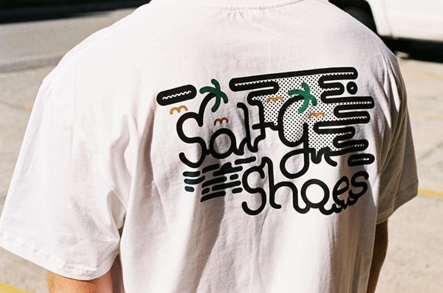 Salty Shoes apparel typography design 2
