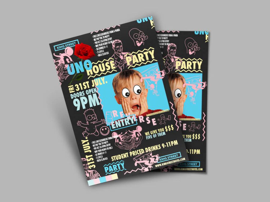 Event poster design from the archive collection 10