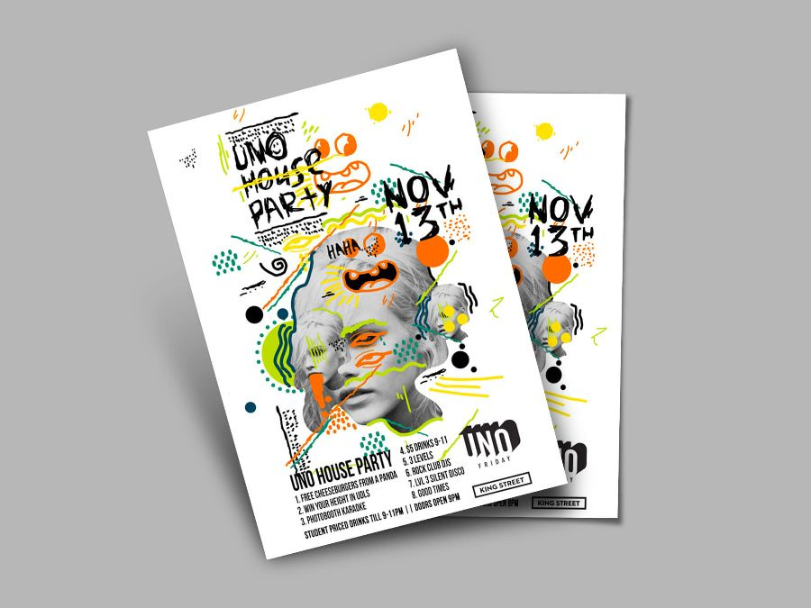 Event poster design from the archive collection 14