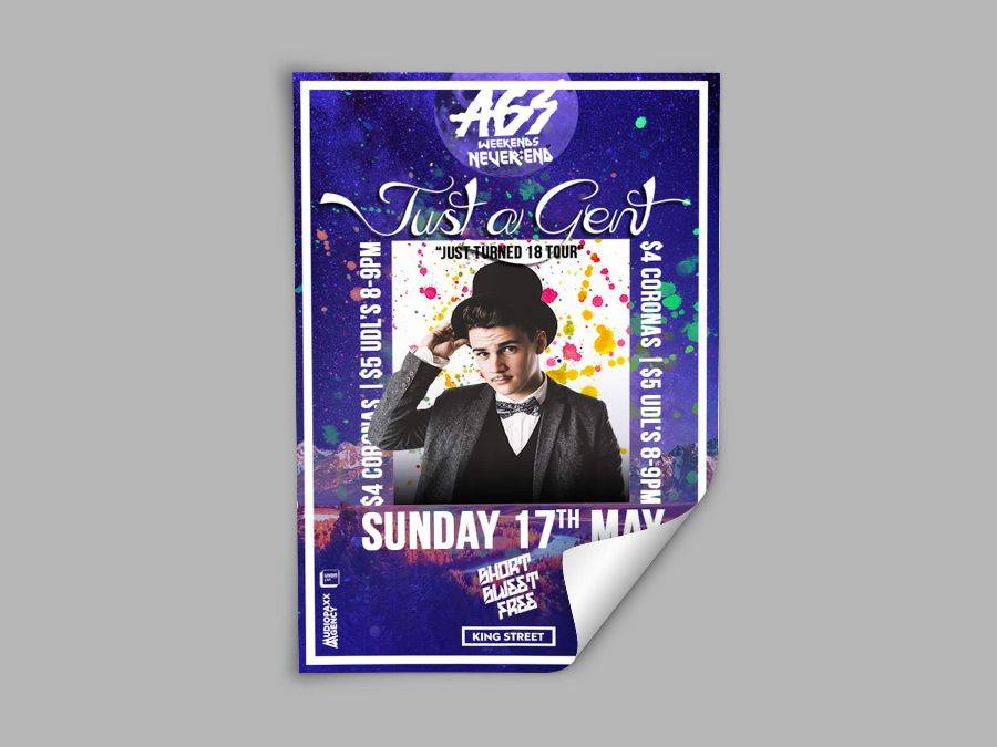 Event poster design from the archive collection 52