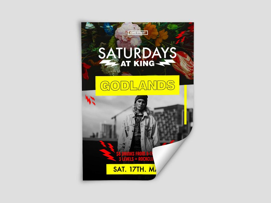 Event poster design from the archive collection 30