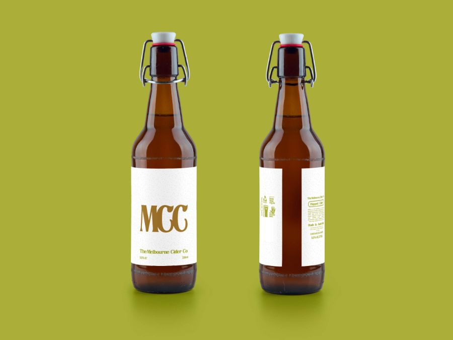 Melbourne City Cider label design artwork 1