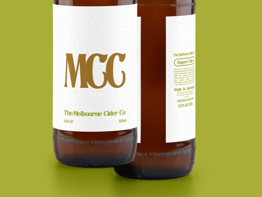 Melbourne City Cider label design artwork 2