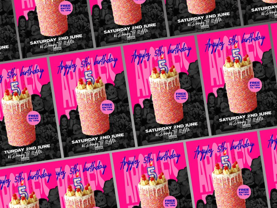 Argyle House 5th Birthday campaign artwork 2