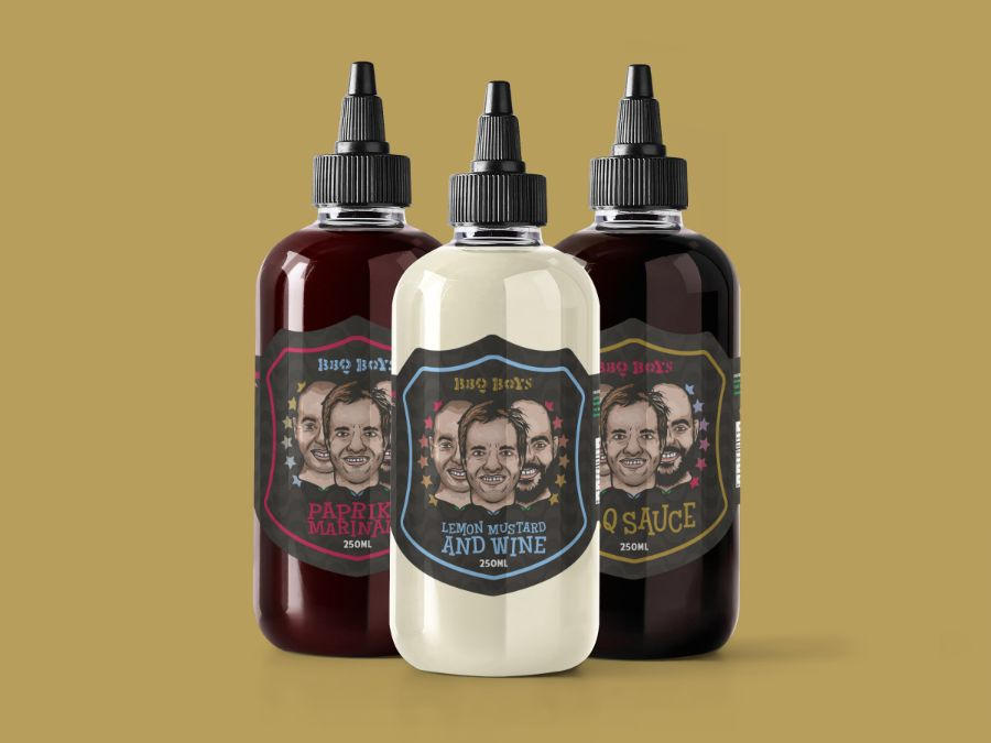 BBQ Boys packaging design artwork 1