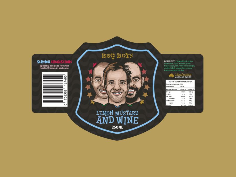 BBQ Boys packaging design artwork 6
