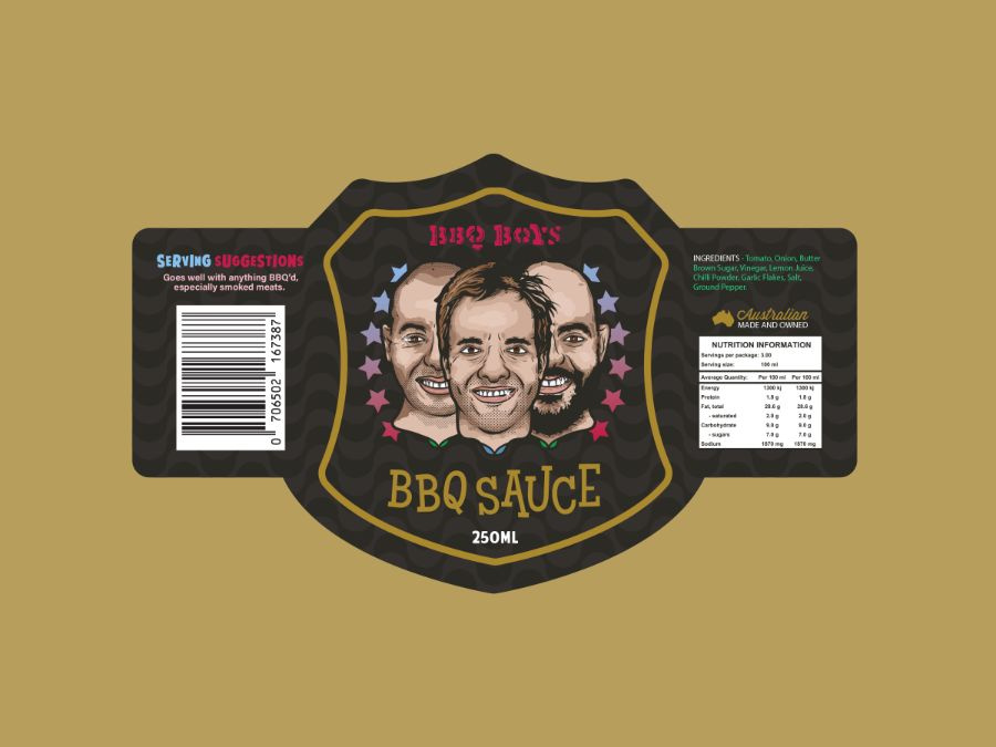 BBQ Boys packaging design artwork 7