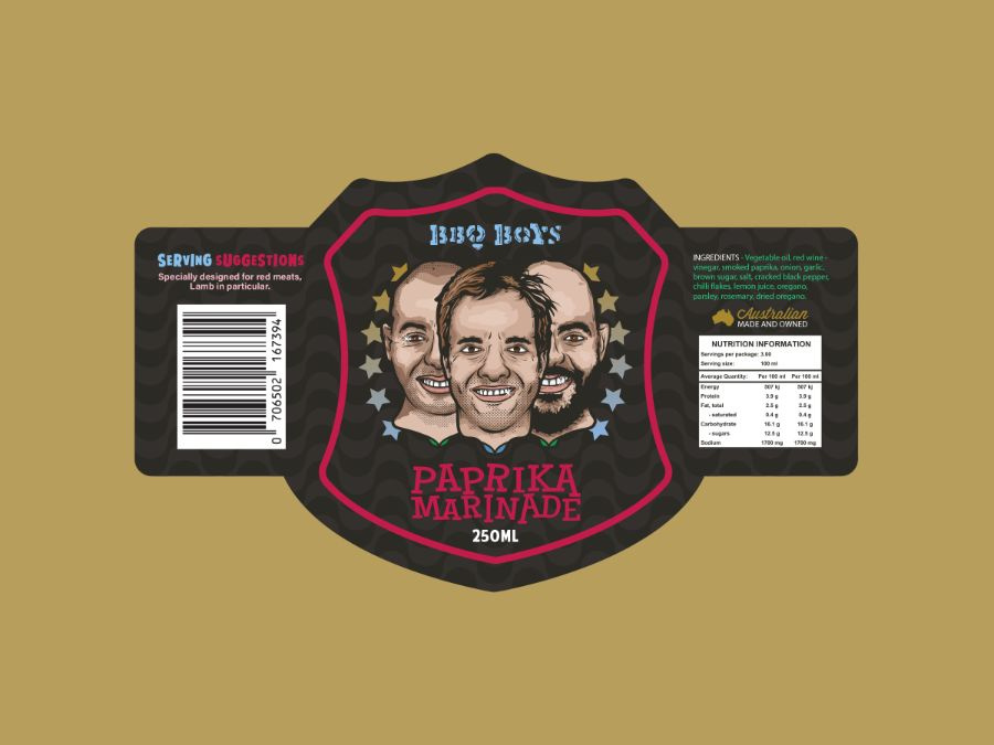 BBQ Boys packaging design artwork 9