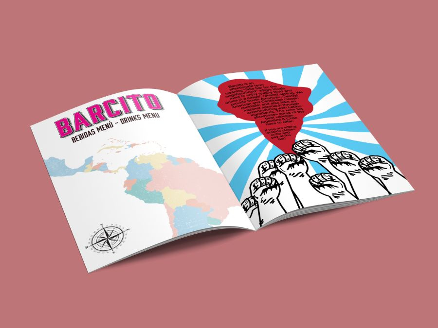 Barcito hospitality menu design artwork 9