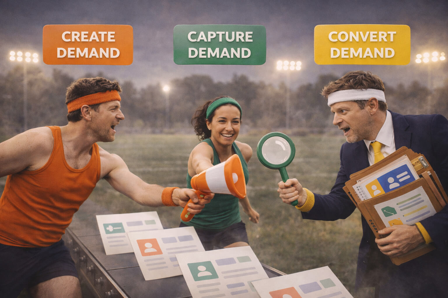 Cursed stock photo representing create capture convert content layers