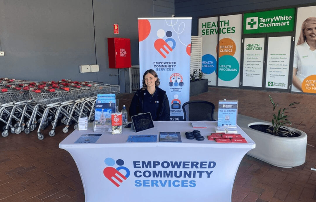 Empowered Community Services branded community support material 2