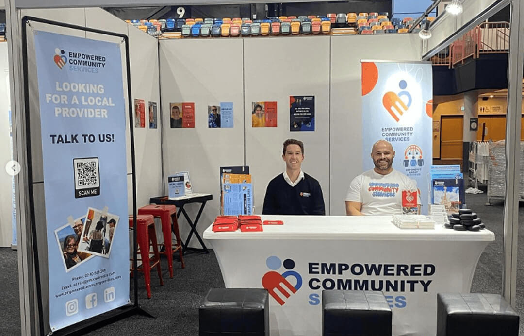 Empowered Community Services branding application 5