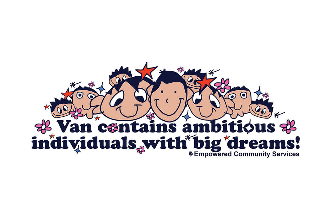 Empowered Community Services branded community support material 4