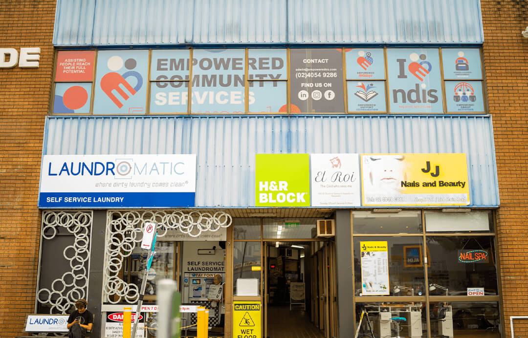 Empowered Community Services branding application 7