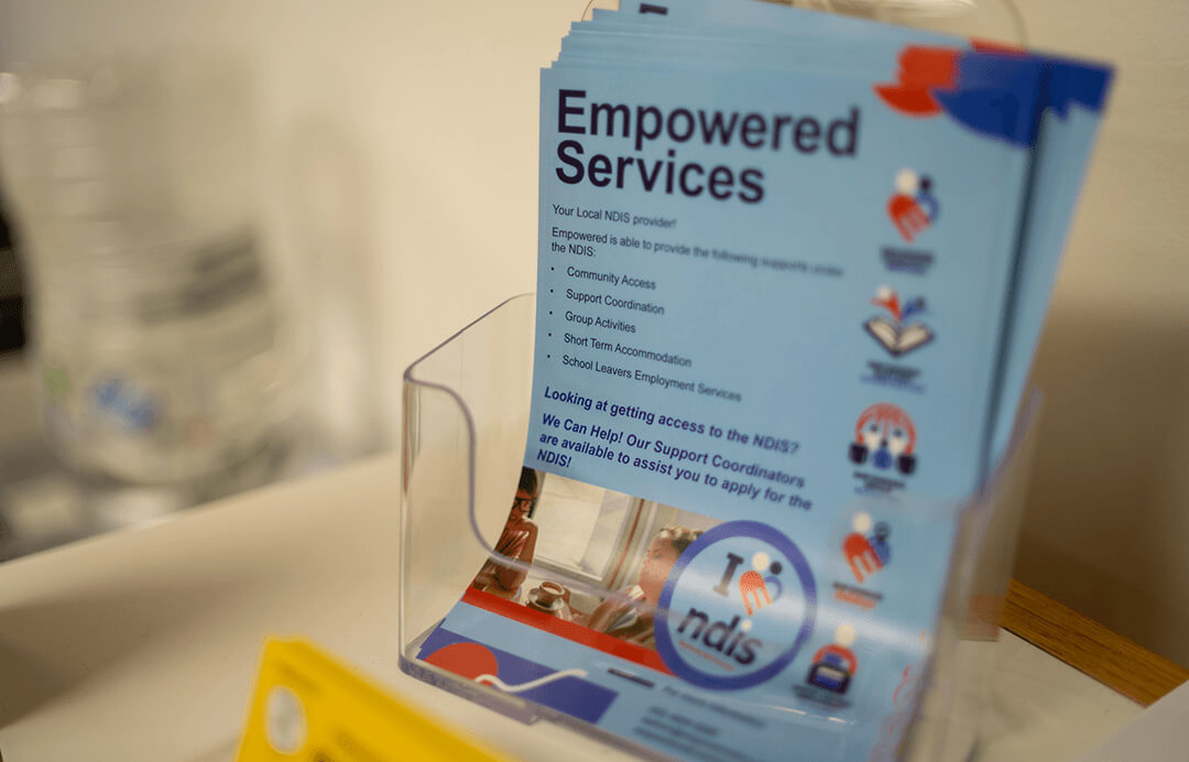 Empowered Community Services branding application 6