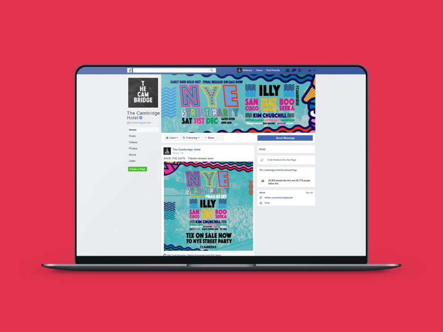 NYE Street Party event branding artwork 6