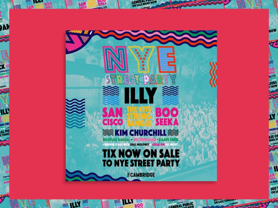 NYE Street Party event branding artwork 5