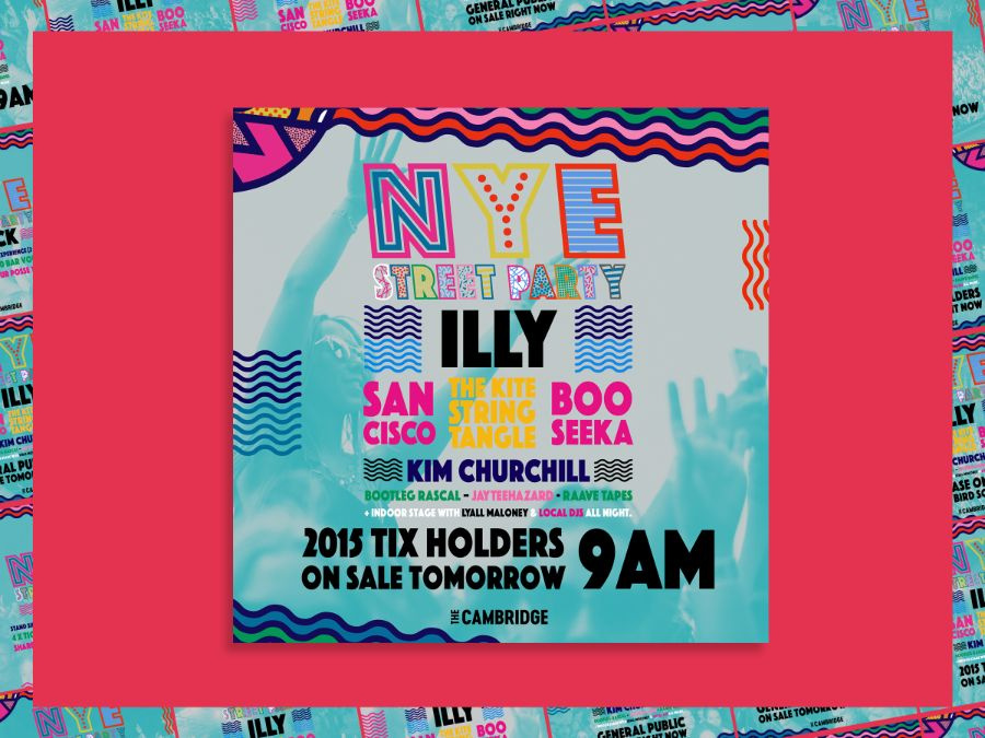 NYE Street Party event branding artwork 4