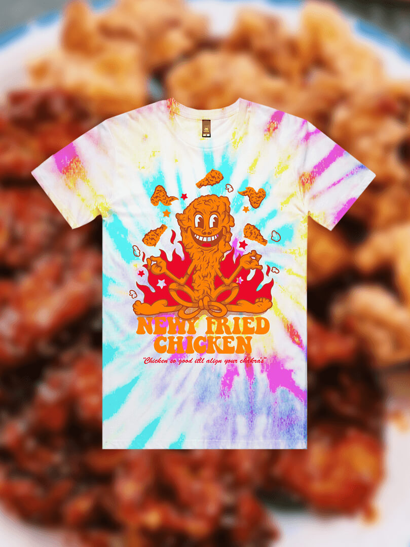 Newy Fried Chicken mascot-style brand artwork 6