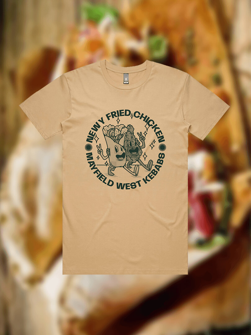 Newy Fried Chicken mascot-style brand artwork 5