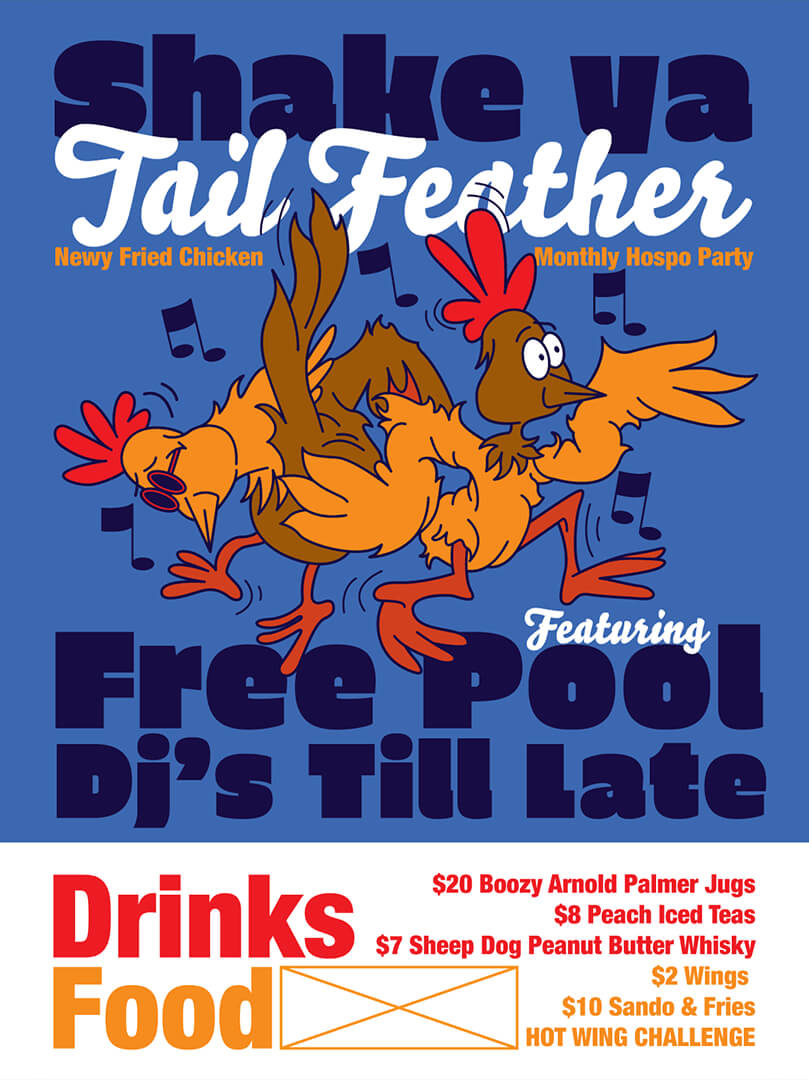 Newy Fried Chicken brand illustration 14