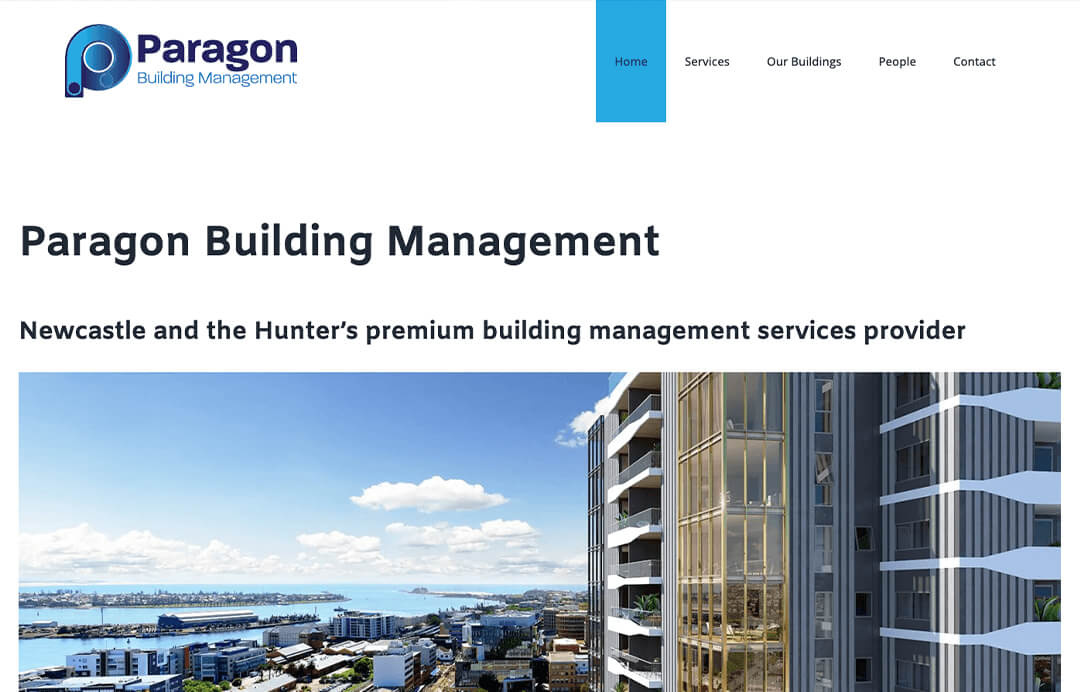 Paragon BM logo on website