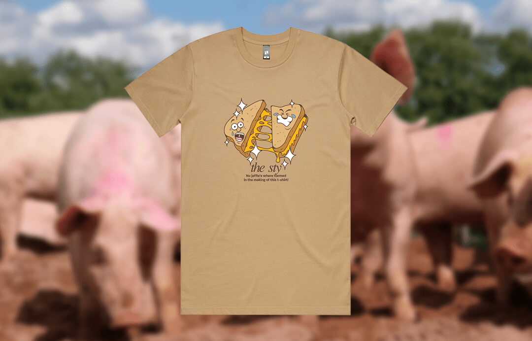 Toastie shirt design for the Sty
